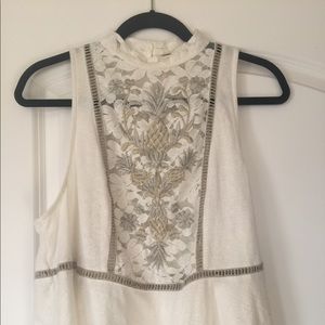 Free People Embroidered Tank